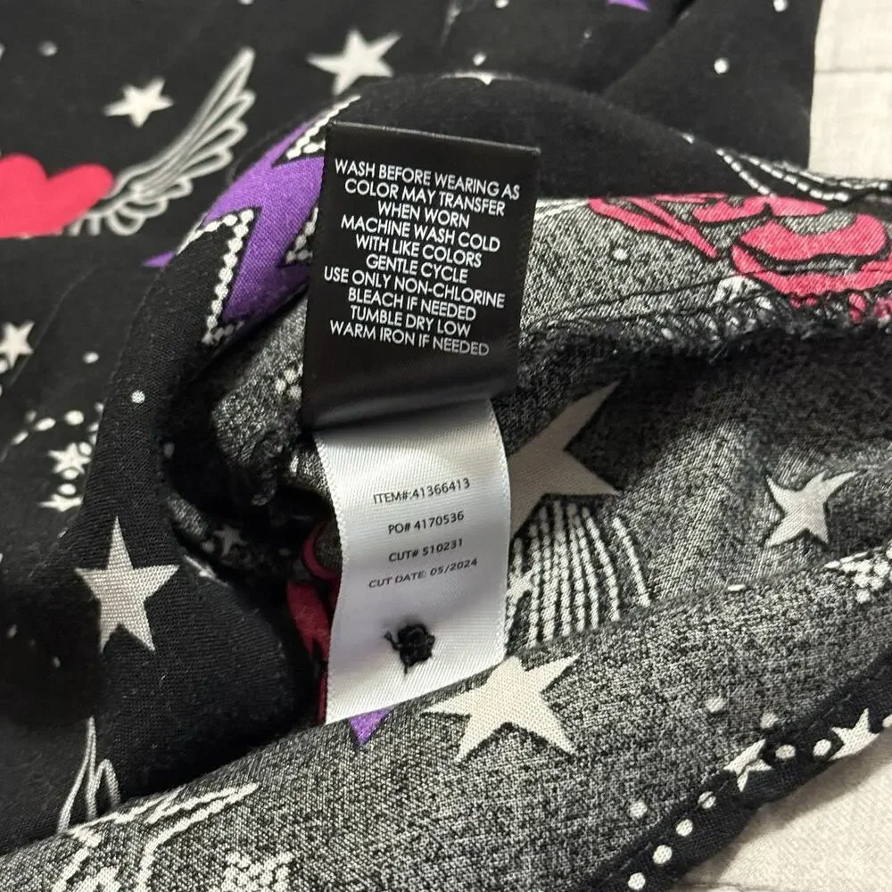 Torrid Harper Challis 3/4 Sleeve Blouse Queen Celestial Black Size 1x 14-16 - Picture 7 of 8